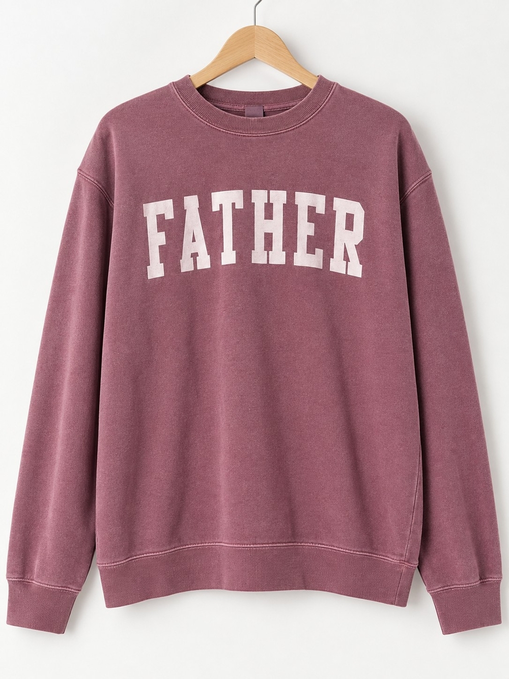 Father Call Her Daddy Crewneck - Dusty Mauve